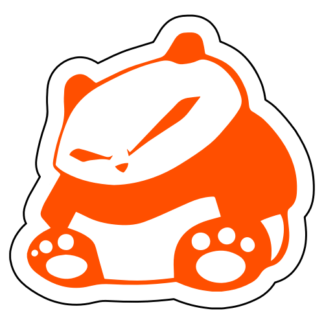 JDM Panda Sticker (Orange)